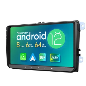 EONON 9 pollici Android 12 autoradio per Volkswagen/SEAT/Skoda con DSP Carplay Android Auto 6 + 64GB Touch Screen autoradio