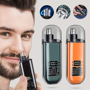 Tondeuse électrique portable USB pour le nez et les oreilles, pour hommes, usage domestique, en plastique, alimentée par piles - Product Image 1