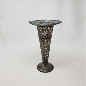 Jarrón de Trompeta de Aluminio Fundido de Peltre de Alta Calidad, Diseño Cónico, Decoración Metálica para el Hogar, Centro de Mesa Floral para Decoración de Bodas - Product Image 5