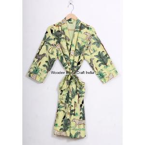 Chaqueta Kantha Hecha a Mano 100% Algodón Puro para Mujer, Estilo Vintage, Moda Festiva, Kimono Corto Acolchado, Ropa de Dormir para Verano - Product Image 5