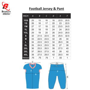 Uniformes de fútbol americano de corte regular Fácil de llevar Fútbol de talla grande - Product Image 4