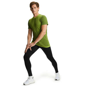 กางเกงเลกกิ้งออกกำลังกายเอวสูงสำหรับผู้ชายกางเกงเลกกิ้งออกกำลังกายยาวถึงข้อเท้ายืดได้ไร้รอยต่อสำหรับออกกำลังกายในยิม - Product Image 3