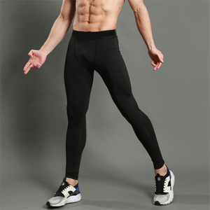 Mallas para correr para hombre, pantalones de compresión, ropa de entrenamiento deportivo súper elástica para gimnasio - Product Image 5