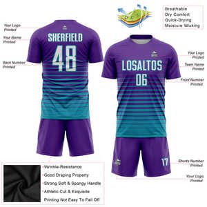 Paquetes de uniformes de fútbol personalizados a granel, ropa deportiva de calidad, proveedor de camisetas de fútbol transpirables para clubes juveniles, universidades y ligas - Product Image 2