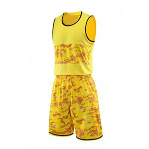 Conjuntos de uniformes de baloncesto cómodos y transpirables con bolsillos 100% poliéster Nombre de equipo personalizado - Product Image 2