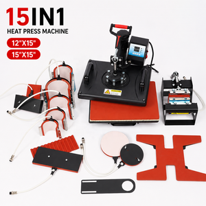 Máquina de Prensa de Calor 15 en 1 Directo de Fábrica, Prensa de Transferencia Multifunción para Sublimación de Camisetas, Tazas, Gorras y Platos - Product Image 1