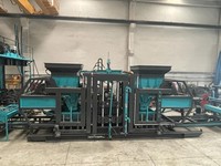 Machine à blocs de béton hydraulique entièrement automatique avec PLC et moteur, haute efficacité, 25 000 briques autobloquantes en 8 heures