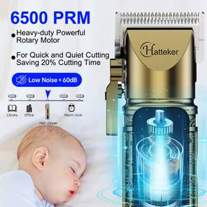 Tondeuse à cheveux professionnelle sans fil rechargeable pour hommes, rasoir électrique à lame en T, kit de toilettage pour barbier, source d'alimentation LED, batterie - Product Image 1