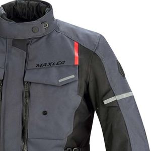 Veste longue de tourisme en textile pour hommes, imperméable, homologuée CE niveau 1 2, protection, fabricant OEM, fournisseur de marque privée - Product Image 5