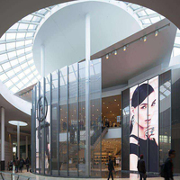P6.25 Panel digital programable LED Video Wall LED Holograma Pantalla flexible Autoadhesivo suave sobre vidrio en Japón