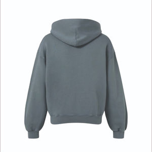 Sweat à capuche unisexe 100% en pur coton polaire avec logo personnalisé sérigraphié de haute qualité avec fermeture éclair pour l'hiver - Product Image 2