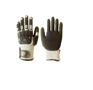 Guantes de seguridad de calidad superior de alta durabilidad, cuero a prueba de agua de grano personalizado y TPR de impacto mecánico hechos para un uso duradero - Product Image 1