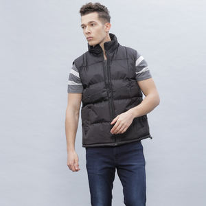 แจ็กเก็ตขนเป็ดหนาให้ความอบอุ่นสำหรับผู้ชายมีซิปปิดติดโลโก้ตามสั่งกันลมกันน้ำยัดไส้ผ้าฝ้ายไซส์ใหญ่พิเศษ - Product Image 4