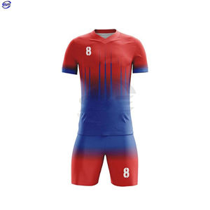 Usine pakistanaise de vente en gros Ensembles de maillots de football personnalisés et bon marché Nom de l'équipe personnalisable de la meilleure qualité pour les saisons d'été et d'automne - Product Image 1