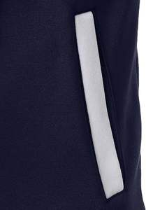 Blouson Bomber Homme Personnalisé Coupe-Vent Automne Style Universitaire avec Manches en Similicuir, Col Montant et Logo Frontal - Product Image 4