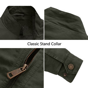 High Street Style Workwear Chaquetas de hombre Lona de algodón duradera con bolsillos Temporada de invierno Chaquetas al aire libre para hombres - Product Image 4