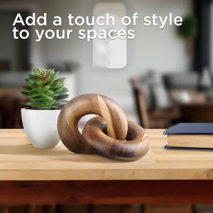 ไม้โบฮีเมียนแบบโบฮีเมียนโต๊ะกาแฟแกะสลักด้วยมือของตกแต่งโซ่แบบฟิวชั่นนอตแบบใหม่สำหรับตกแต่งบ้านไร่ - Product Image 5