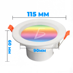 Lampada da Soffitto LED RGB Moderna e Lampada a Sospensione Smart WiFi con Funzione DIY, Set Moderno ed Elegante di Plafoniera e Lampada a Sospensione - Product Image 5