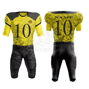 Uniforme de football américain sur mesure de haute qualité, respirant, taille plus, manches courtes, avec tissu personnalisé pour hommes - Product Image 6