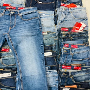 Jeans serrés de marque en gros d'usine pantalons pour hommes et dames d'occasion en vrac expédition rapide pour vêtements d'été en ballots surplus de qualité - Product Image 2