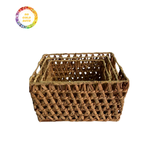 Panier et plateau abordable en jacinthe d'eau pour le service au restaurant et le stockage à domicile avec bon artisanat - Product Image 6