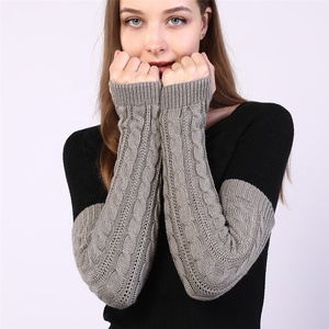20 pollici delle Donne acrilico Knit Lunghi <span class=keywords><strong>Senza</strong></span> <span class=keywords><strong>Dita</strong></span> Manicotti Guanti <span class=keywords><strong>Guanto</strong></span> per le donne - Product Image 1