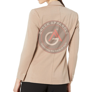 2023 vêtements de bureau décontractés pour femmes personnalisés nouvelle mode simple dames blazer prix de gros fabrication au Pakistan - Product Image 5
