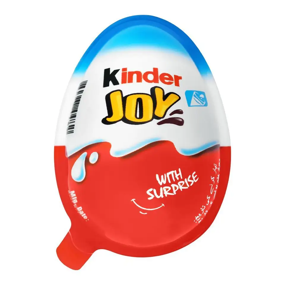 Chocolate Surprise Egg Candy for Kids with Kinder Joy Figure Toys