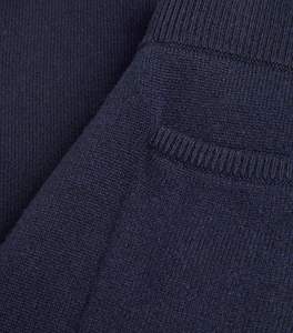 Salva Impex Own Brand <b>Navy</b> Blue Fleece <b>Jogger</b> Pants Premium Quality Elasticated Waistband Printed Design Trendy Winter Plus Size - Product Image 5