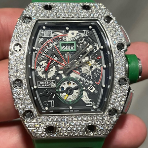 Reloj de Diamantes Moissanite Personalizado con Incrustaciones de Diamantes, el Más Vendido, para Hombre, Estilo Hip Hop, Regalo de Joyería - Product Image 1