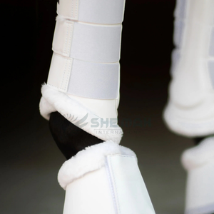 Botas impermeables de cuero PU diseñadas para el entrenamiento diario de equitación con forro interior de poliéster de peluche suave y duradero - Product Image 6