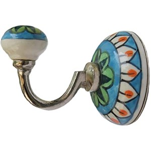 Beautifully Colored Hand-Painted Ceramic Wall Hook <b>Hanger</b> Novelty <b>Key</b> Holder Clothes Hangings Bath Towel Bath Towel Hook <b>Hanger</b> - Product Image 3