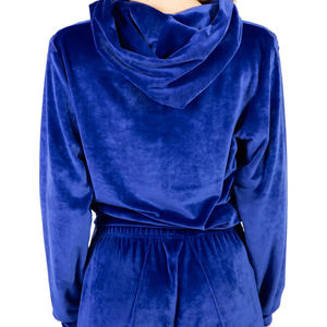 Survêtement en velours pour femmes, respirant et à séchage rapide, teint en plaine, entièrement personnalisé, survêtement en velours pour femmes du meilleur fournisseur - Product Image 3