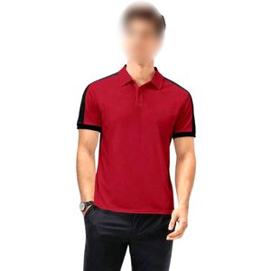 2025 sur mesure pour hommes pour polos meilleure conception de couleur de contraste de tissu doux de haute qualité bonne vente motif solide - Product Image 5
