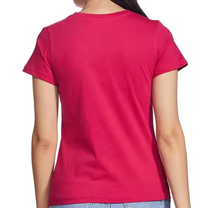 Alta calidad, cómodo, hombro caído, tela de algodón, ajustado, ropa informal, camiseta de mujer, manga corta, Material transpirable - Product Image 2