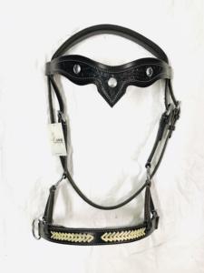 อุปกรณ์ขี่ม้าสีดำแบบตะวันตกหนังแท้ทำด้วยมือคุณภาพระดับพรีเมี่ยมพร้อมการแกะสลักแบบกำหนดเอง - Product Image 2