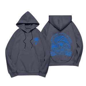 ผู้ผลิตเสื้อผ้าสตรีทแวร์แบบกำหนดเอง เสื้อฮู้ดดี้ผ้าฟลีซหนา 500 กรัม สไตล์วินเทจฟอกสีซีดแบบซันเฟด ลุคทำเก่า - Product Image 6