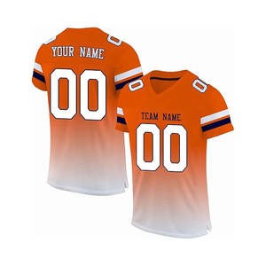 Camiseta de fútbol personalizada cosida/nombre impreso número de equipo para hombres adultos verano corto transpirable secado rápido OEM - Product Image 2