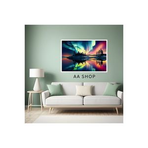 Table en MDF de Grande Taille 70x50cm avec Impression Colorée de Qualité Espace Nature Paysage Cadre 98e Peintures de Paysage - Product Image 2