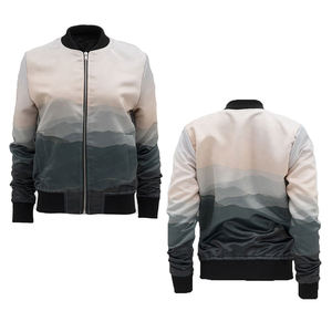 Chaqueta de bombardero de vuelo de nailon de 100% poliéster de alta calidad para hombre, chaqueta personalizada universitaria de invierno gruesa con forro acolchado bordado para hombre - Product Image 5