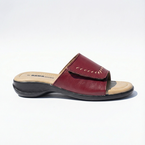 Sandales plates classiques en cuir, modèle 649 MR, à enfiler - Product Image 4