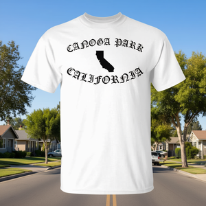 Canoga Park California T-shirt à manches courtes et col rond unisexe pour adulte, design promotionnel - Product Image 3