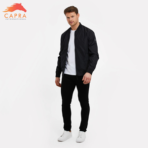 Blouson bomber homme col montant, fin et long, enduit, durable, avec poches, haute qualité, vente chaude - Product Image 3