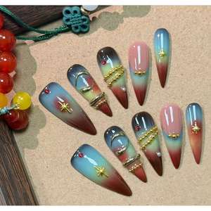 Uñas Postizas Desert Aura con Diseño Elegante para un Estilo Sofisticado - Product Image 2