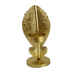 Leaf Candlestick Iron <b>Candle</b> Holder Decorative <b>Taper</b> <b>Candle</b> Stand for Home Decor Dining Table Living Room and Wedding Use - Product Image 1
