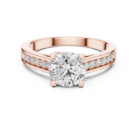 Anillo de Compromiso Solitario con Moissanita de Corte Brillante de 1.18ct, Plata de Ley 925 con Baño de Rodio, Certificado GRA, Hecho a Mano