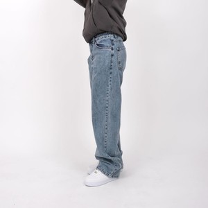 Vente en gros en usine de jeans amples élégants sur mesure pour hommes femmes 5 poches taille moyenne droite pour un usage quotidien - Product Image 3