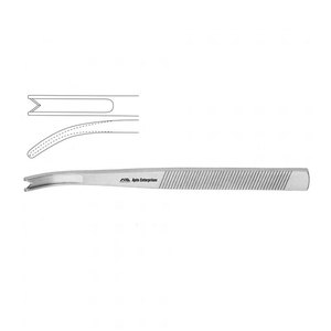 Osteotome chirurgical en acier inoxydable de qualité supérieure de 18 cm pour rhinoplastie, à lame Blume, courbé en V - Product Image 6