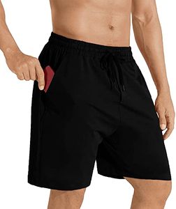 Casual Night Wear Pantalones cortos para hombre negro Tallas grandes Pantalones cortos hasta la rodilla de algodón para hombre - Product Image 5