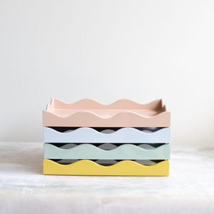 Laca al por mayor Bandeja de laca de bambú ecológica Diseños personalizados Disponibles Bandeja de laca artesanal roja grande para mesa de comedor - Product Image 6